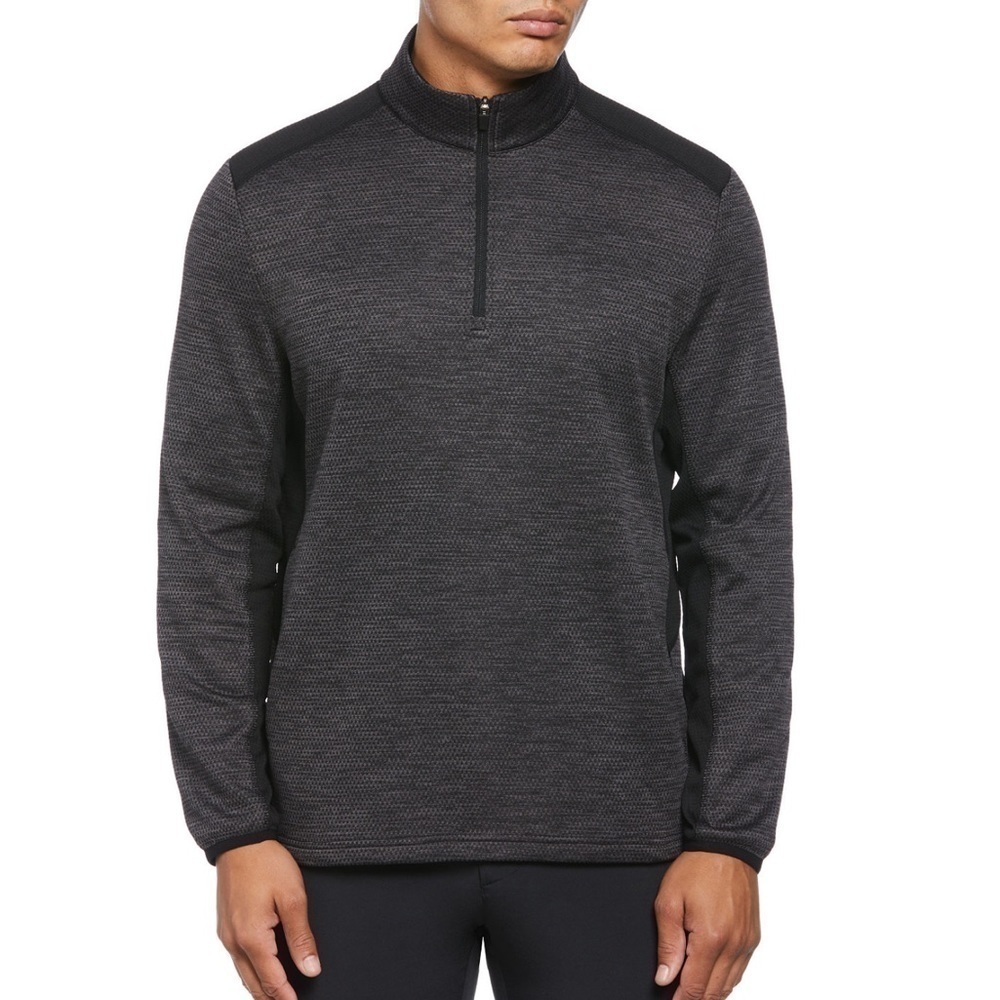 PGA Tour men’s mock neck quarter zip heavy pull over. Grey.
